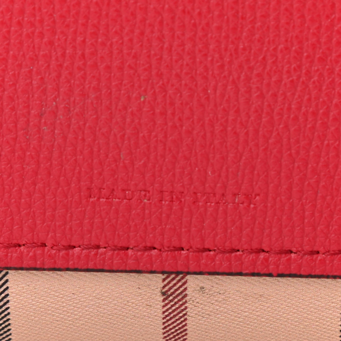 Haymarket Check Small Reversible Tote Poppy Red