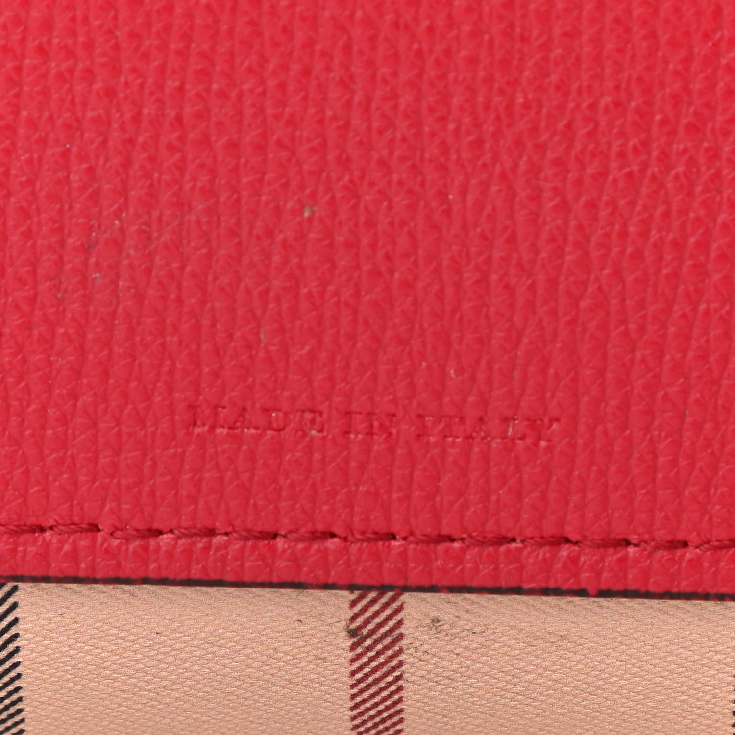 Burberry Haymarket Check Small Reversible Tote Poppy Red 25 of 26