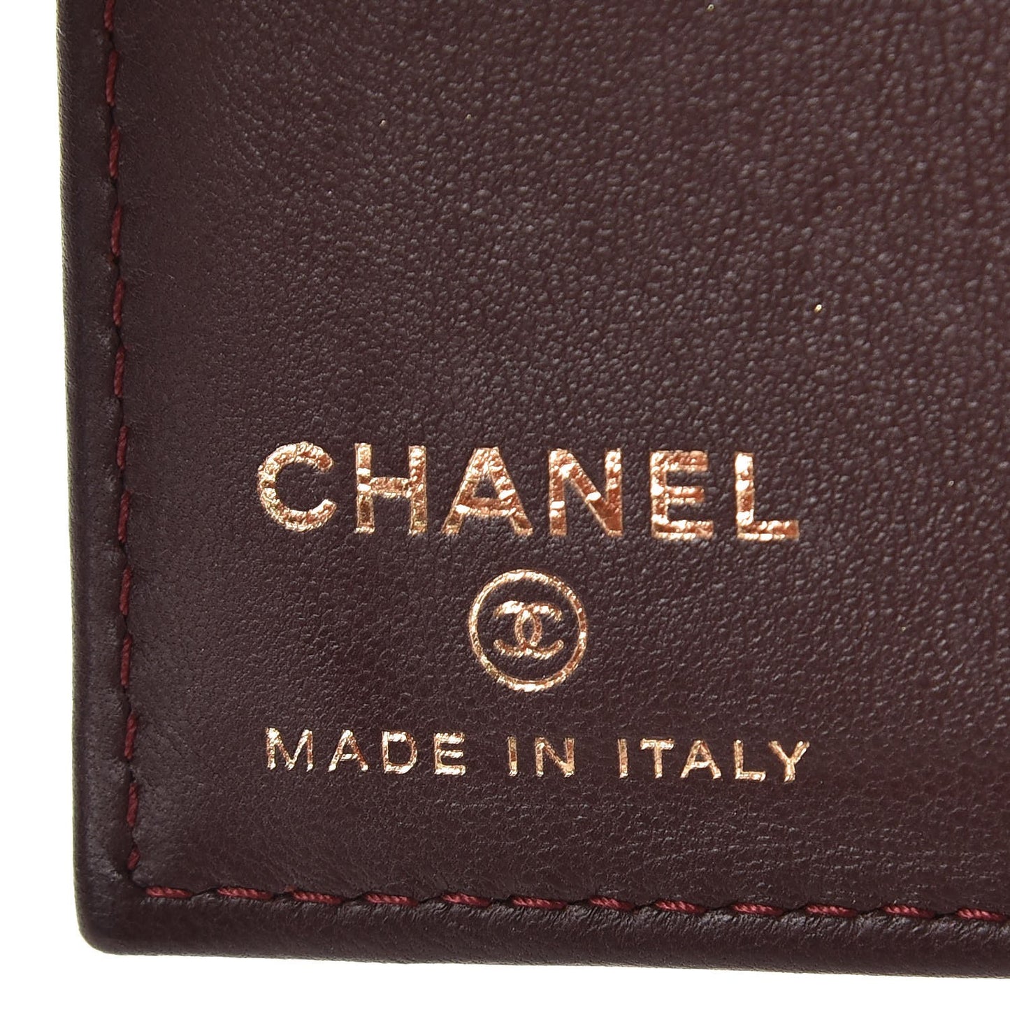 Lambskin Quilted Card Holder Wallet Black