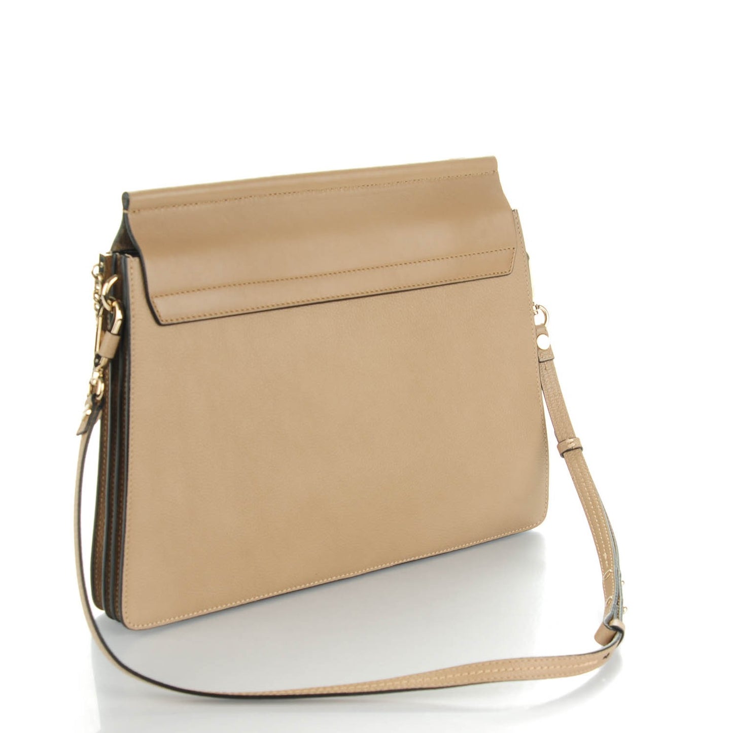 Calfskin Medium Faye Shoulder Bag Desert Beige