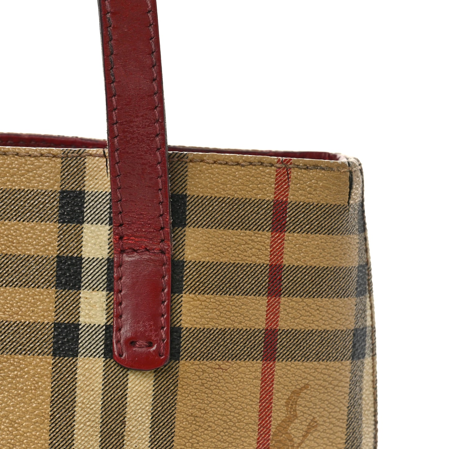 Haymarket Check Small Tote Red