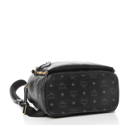 MCM Visetos Small Dual Stark Pocket Backpack Black 4 of 16