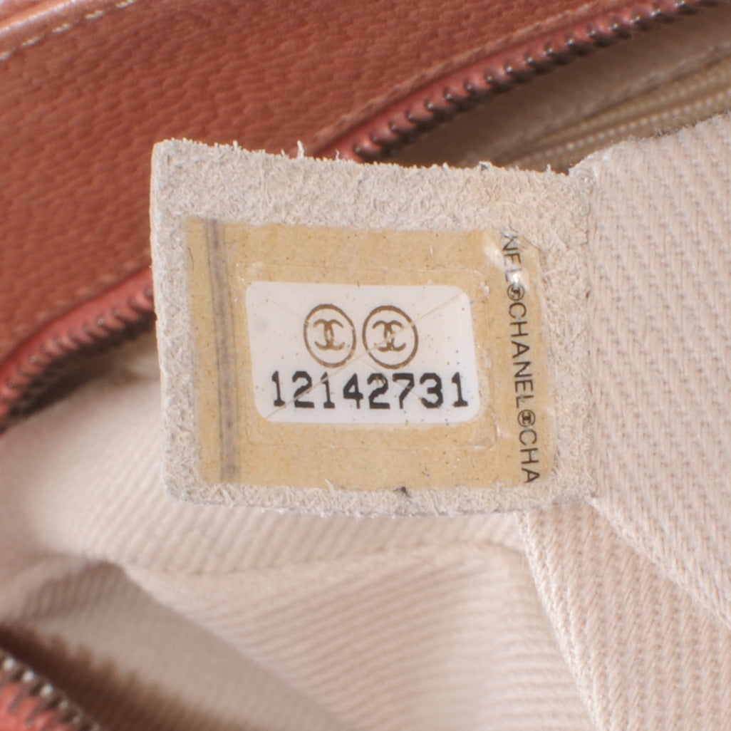 Caviar Medallion Tote Salmon Pink