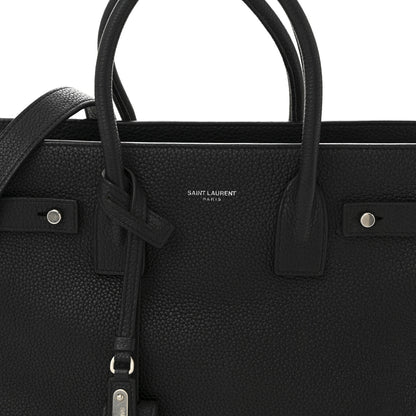 Saint Laurent Grained Calfskin Baby Sac De Jour Souple Black 8 of 10