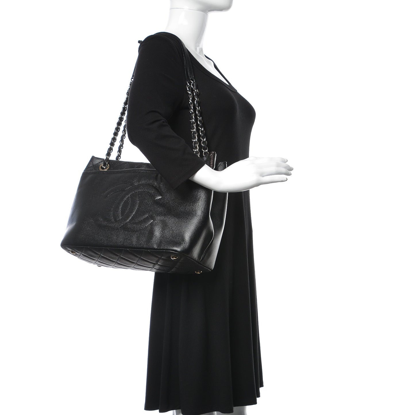 Caviar Timeless CC Soft Tote Black