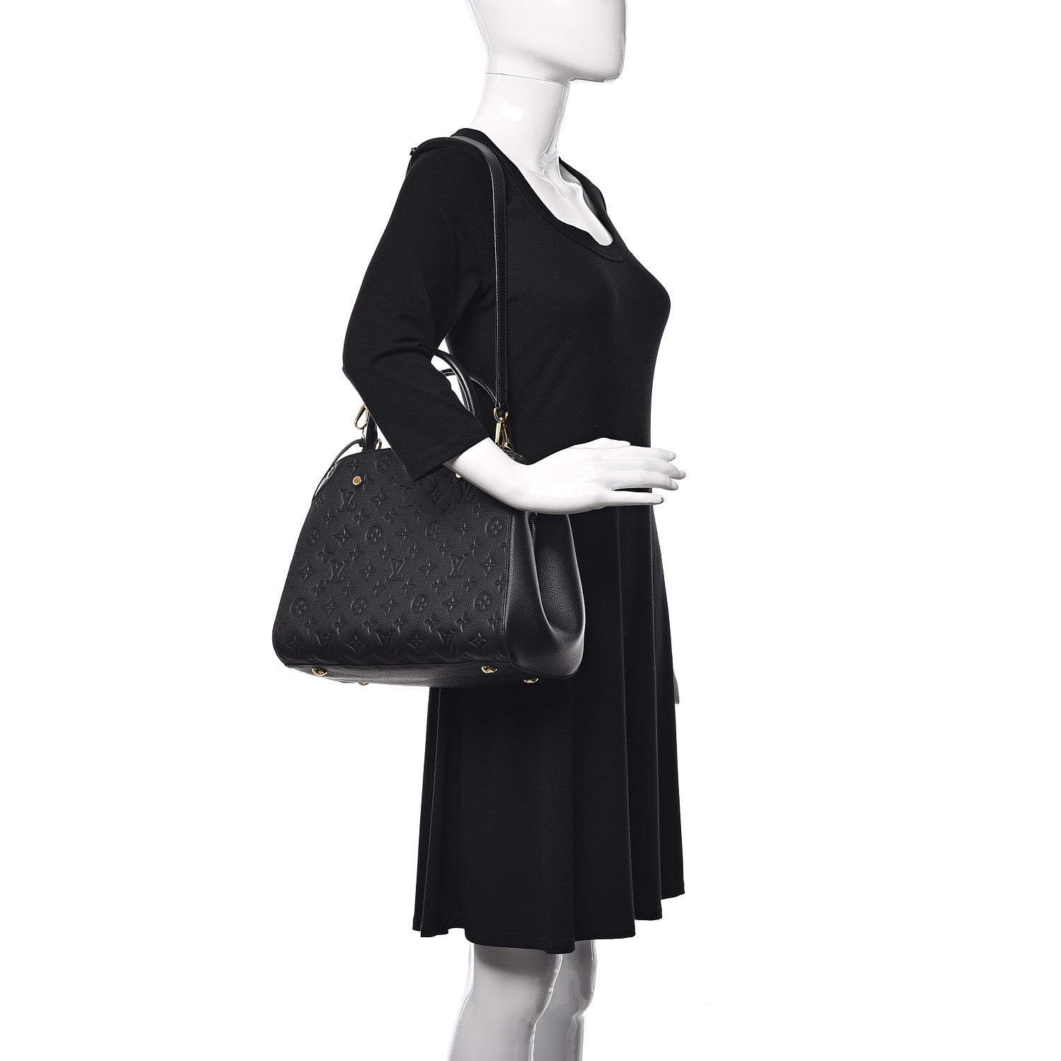 Louis Vuitton Empreinte Montaigne MM Black 2 of 10