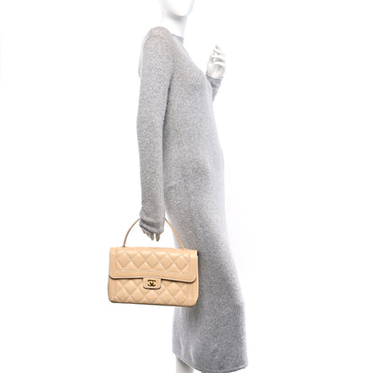 Chanel Calfskin Quilted Wild Stitch Large Flap Beige 2 of 11