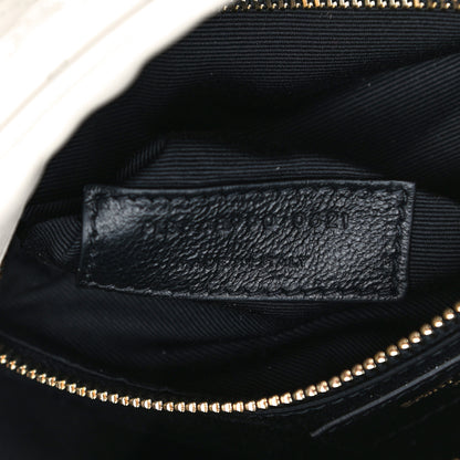 Saint Laurent Lambskin Quilted Victoire Camera Bag Blanc Vintage 6 of 9