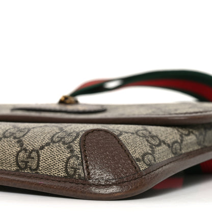 Gucci GG Supreme Monogram Neo Vintage Web Belt Bag Brown 10 of 11