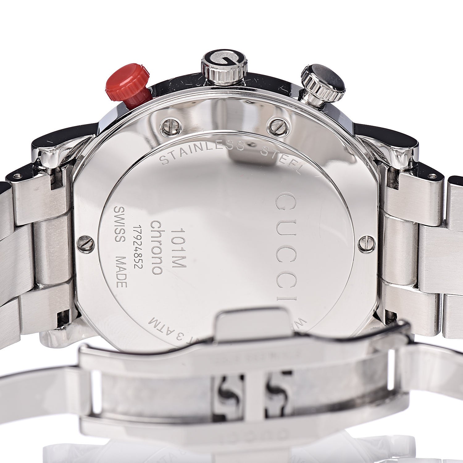 Gucci Stainless Steel 44mm G-Chrono Quartz Watch Black 6 of 7
