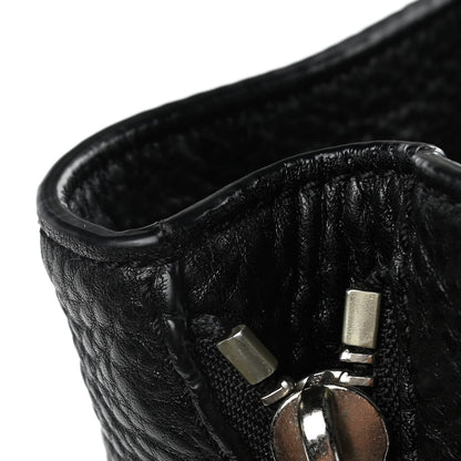 Burberry Grainy Calfskin House Check Medium Maidstone Black 18 of 18