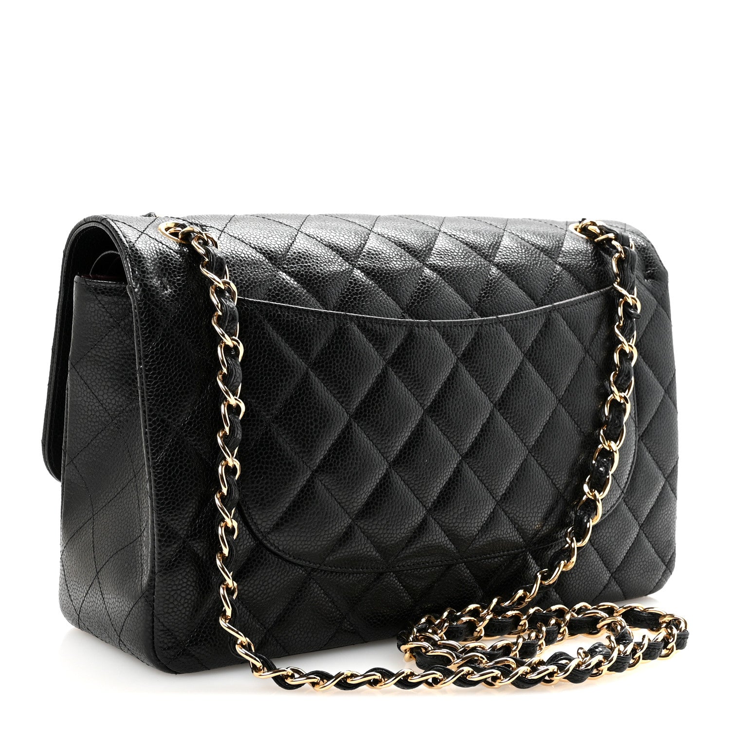 Chanel Caviar Quilted Jumbo Double Flap Black 3 of 10