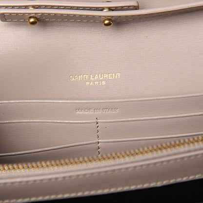 Saint Laurent Smooth Calfskin Monogram Sulpice Chain Wallet Light Natural 6 of 10