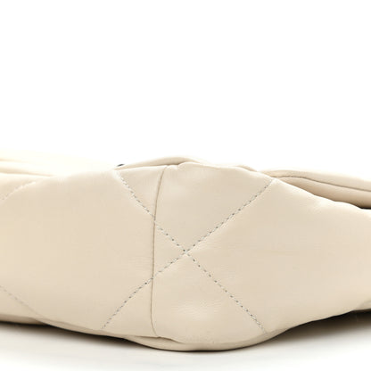 Chanel Lambskin Quilted Medium Chanel 19 Flap Light Beige 10 of 11