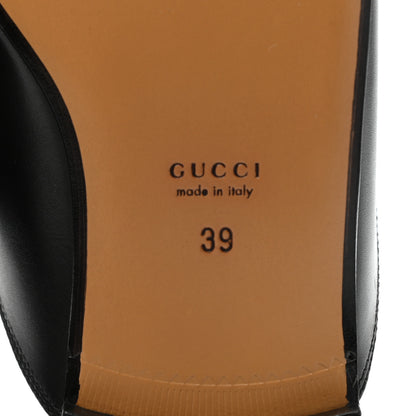Gucci Calfskin Womens Princetown Slippers 39 Black 6 of 8