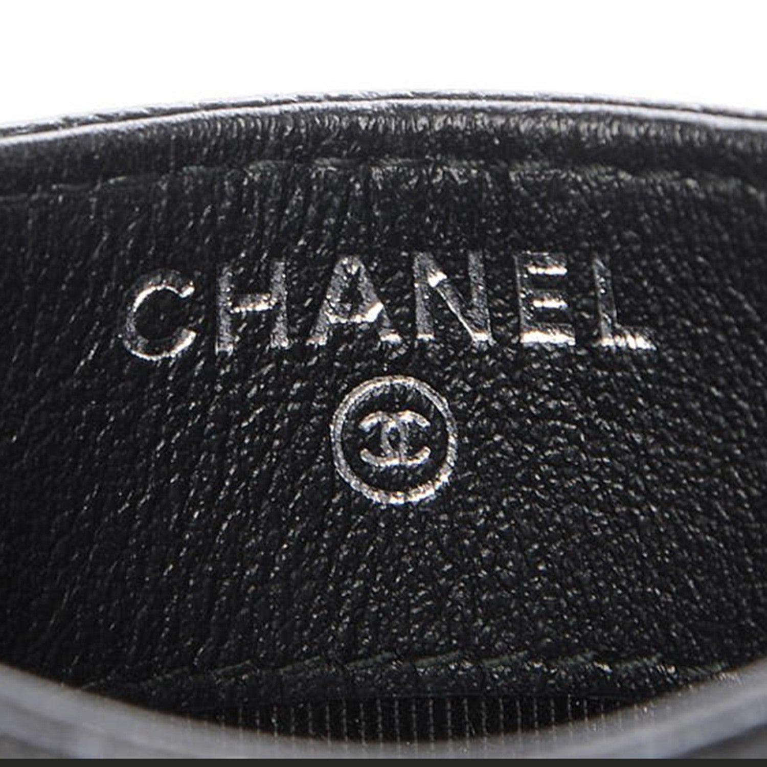 Chanel Metallic Caviar Quilted Card Holder Black 8 of 9