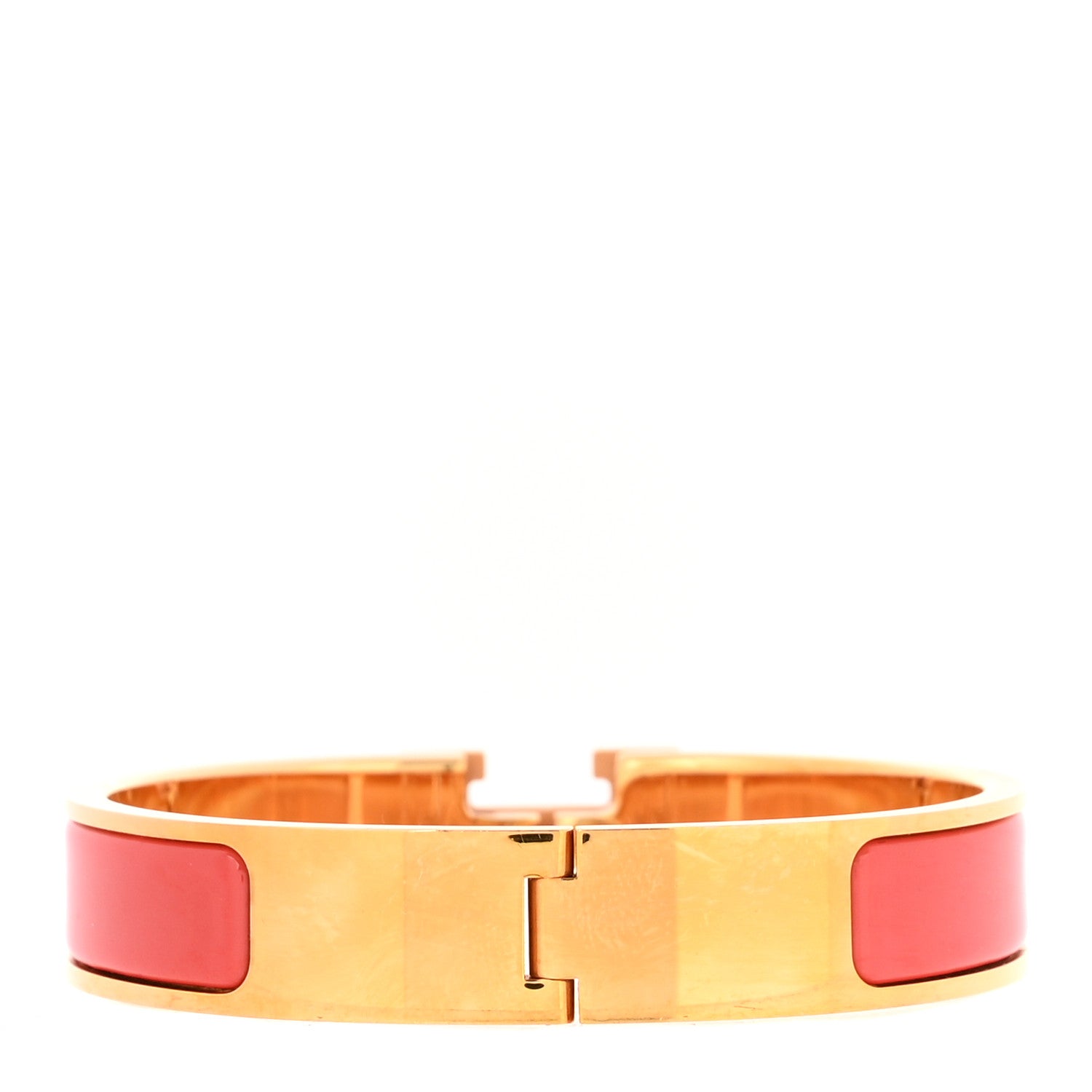 Hermes Enamel Narrow Clic Clac H Bracelet PM Rose Jaipur 3 of 5