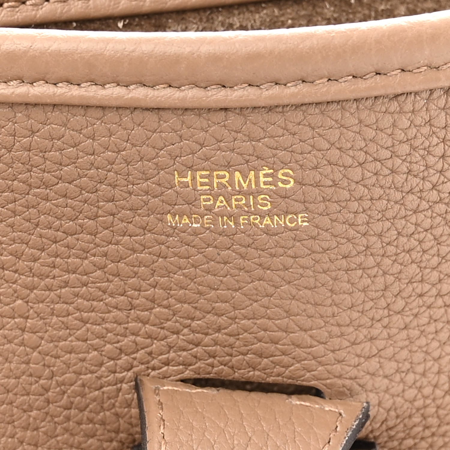 Hermes Taurillon Maurice Evelyne III PM Beige De Weimar 6 of 9