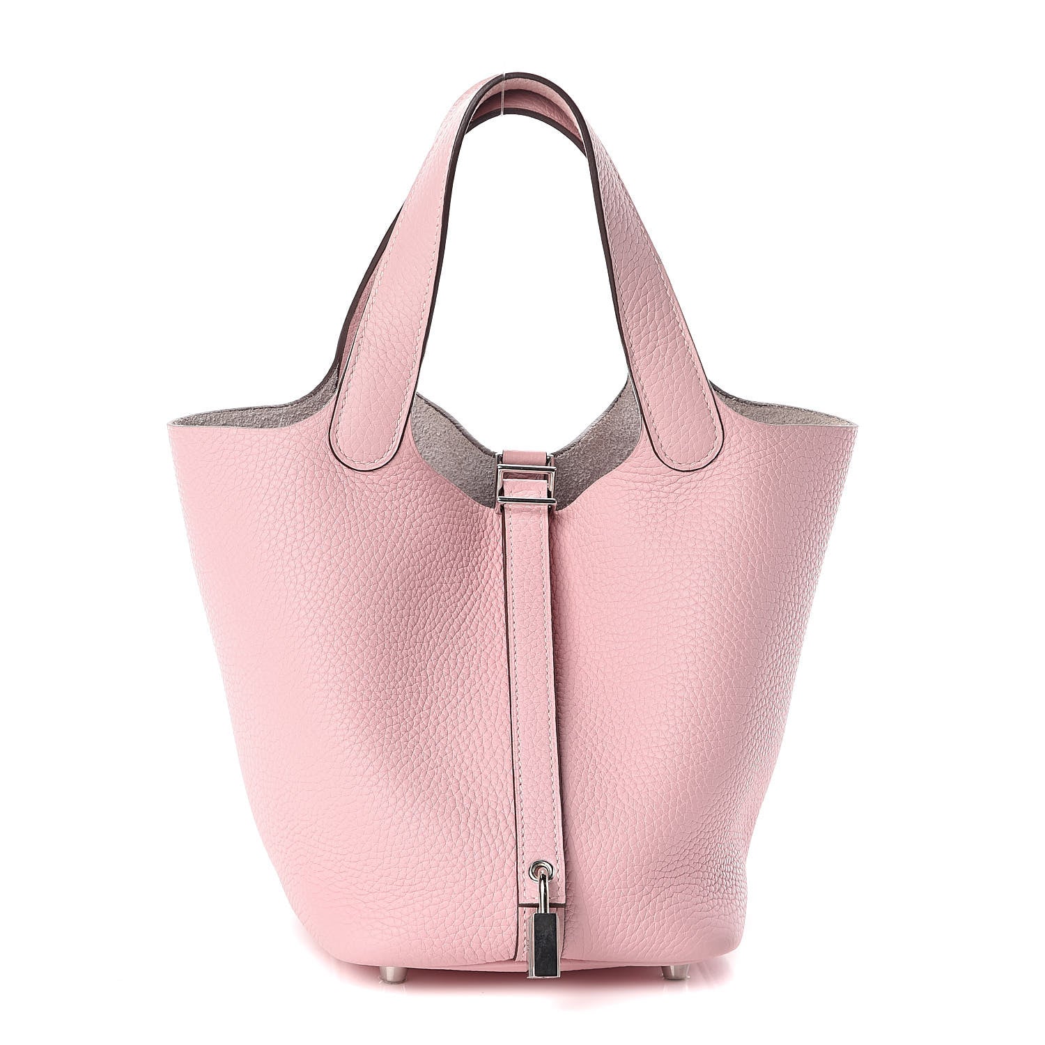 Hermes Taurillon Clemence Picotin Lock 18 PM Rose Sakura 531388