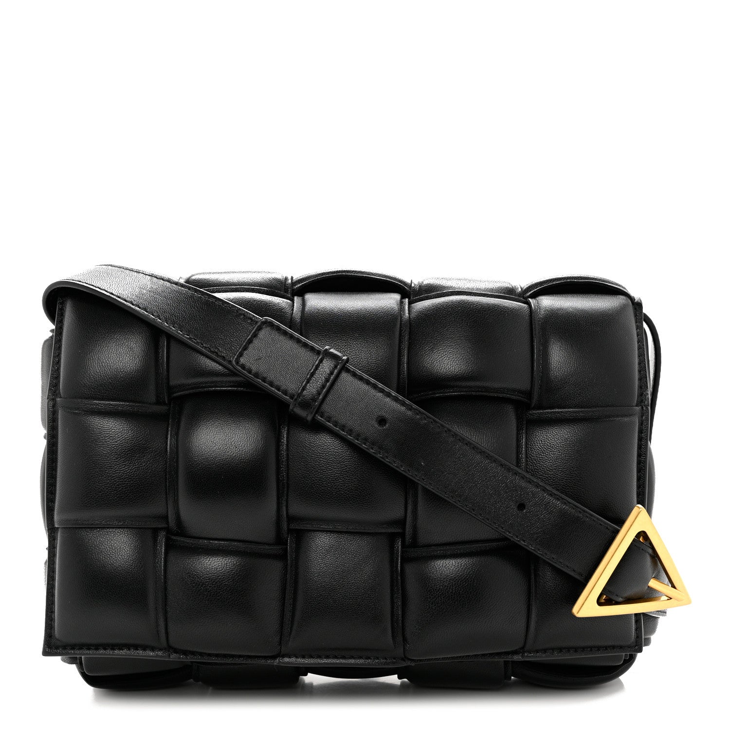 Bottega Veneta Nappa Maxi Intreccio Padded Cassette Crossbody Bag Black 1 of 10