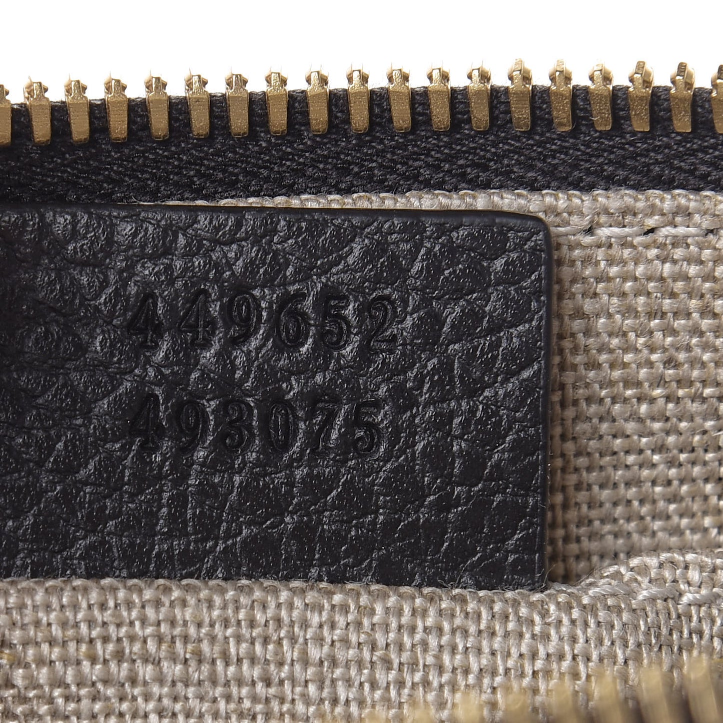Pebbled Calfskin Large Bamboo Clutch Black