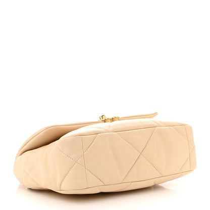Chanel Goatskin Quilted Medium Chanel 19 Flap Beige 4 of 11