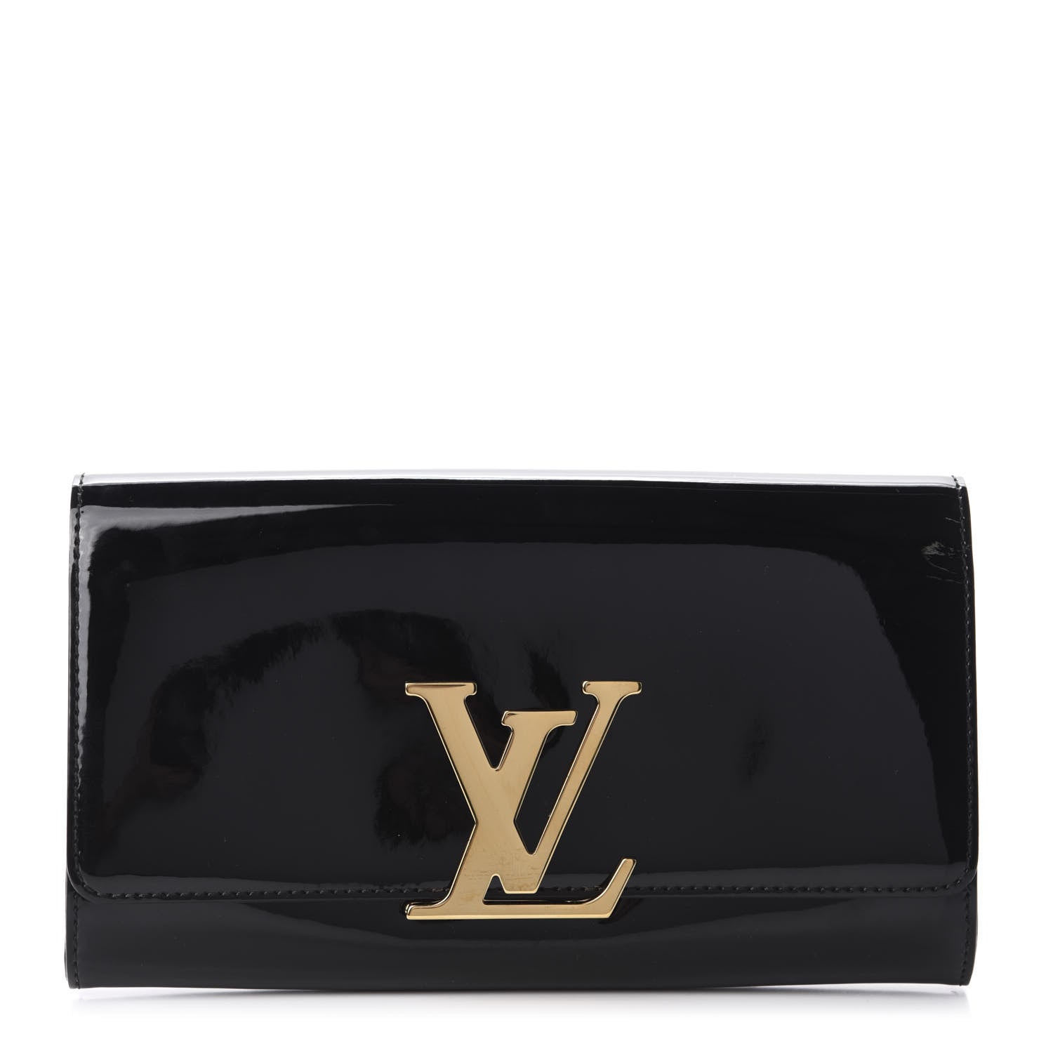 Louis Vuitton Patent Louise Clutch Black 1 of 9