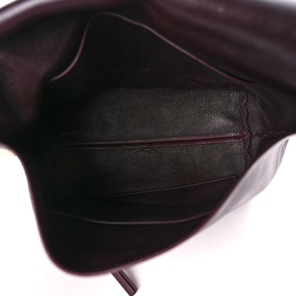 Celine Smooth Calfskin Blade Flap Burgundy 5 of 9