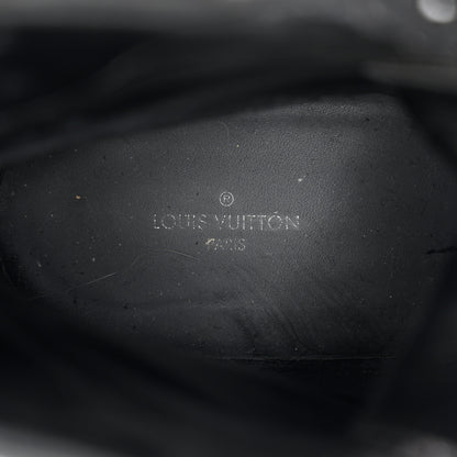 Louis Vuitton Suede Calfskin Catogram Laureate Platform Desert Boots 37 Black Marron 7 of 8