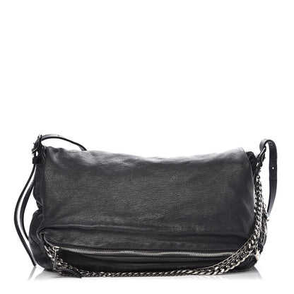 Jimmy Choo Lambskin Large Biker Hobo Black 1 of 12