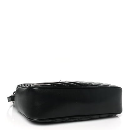 Saint Laurent Calfskin Matelasse Monogram Lou Camera Bag Black 4 of 9