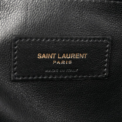 Saint Laurent Smooth Calfskin Manhattan North South Shopper Tote Black 6 of 11