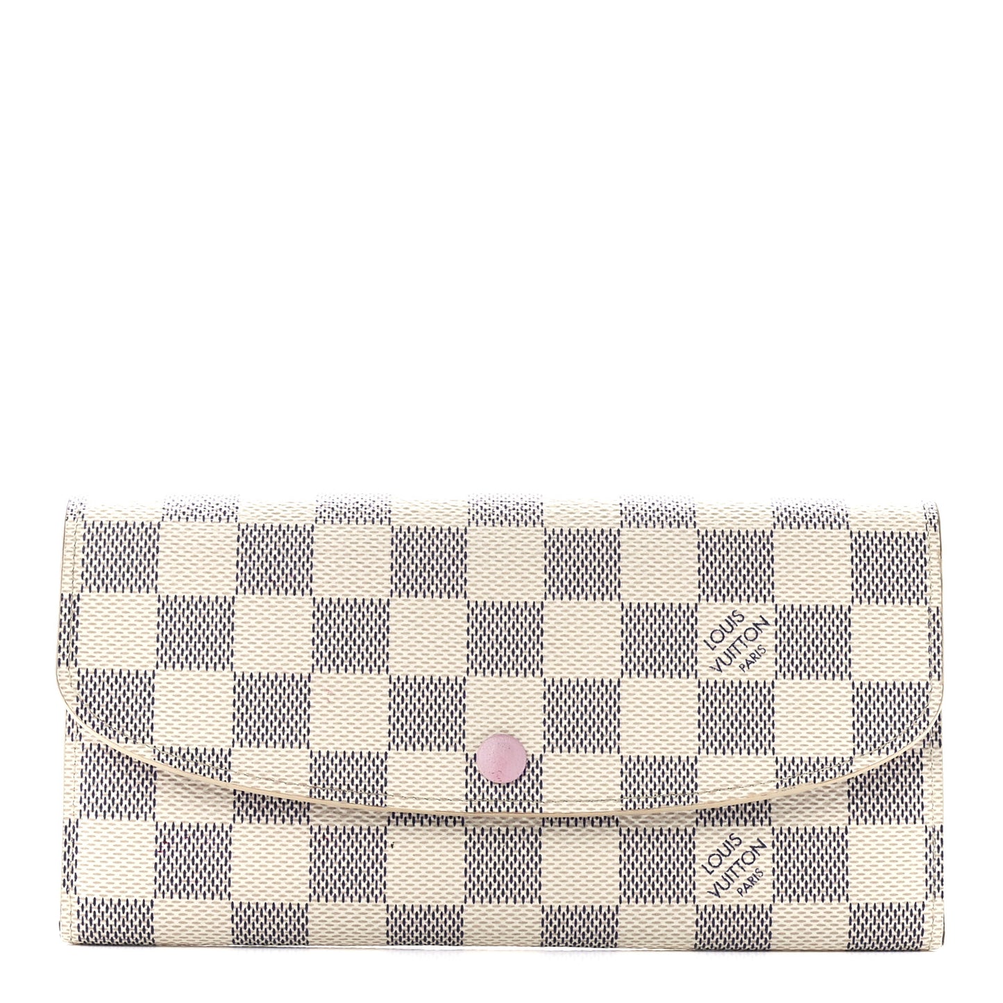 Damier Azur Emilie Wallet Rose Ballerine