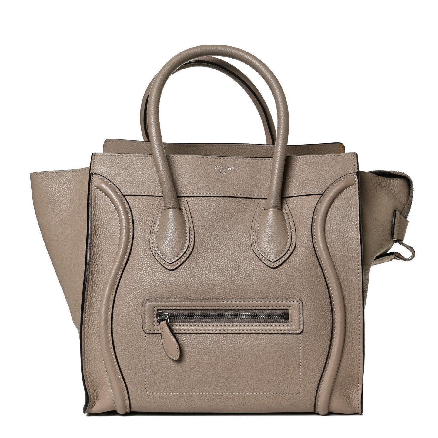 Drummed Calfskin Mini Luggage Dune
