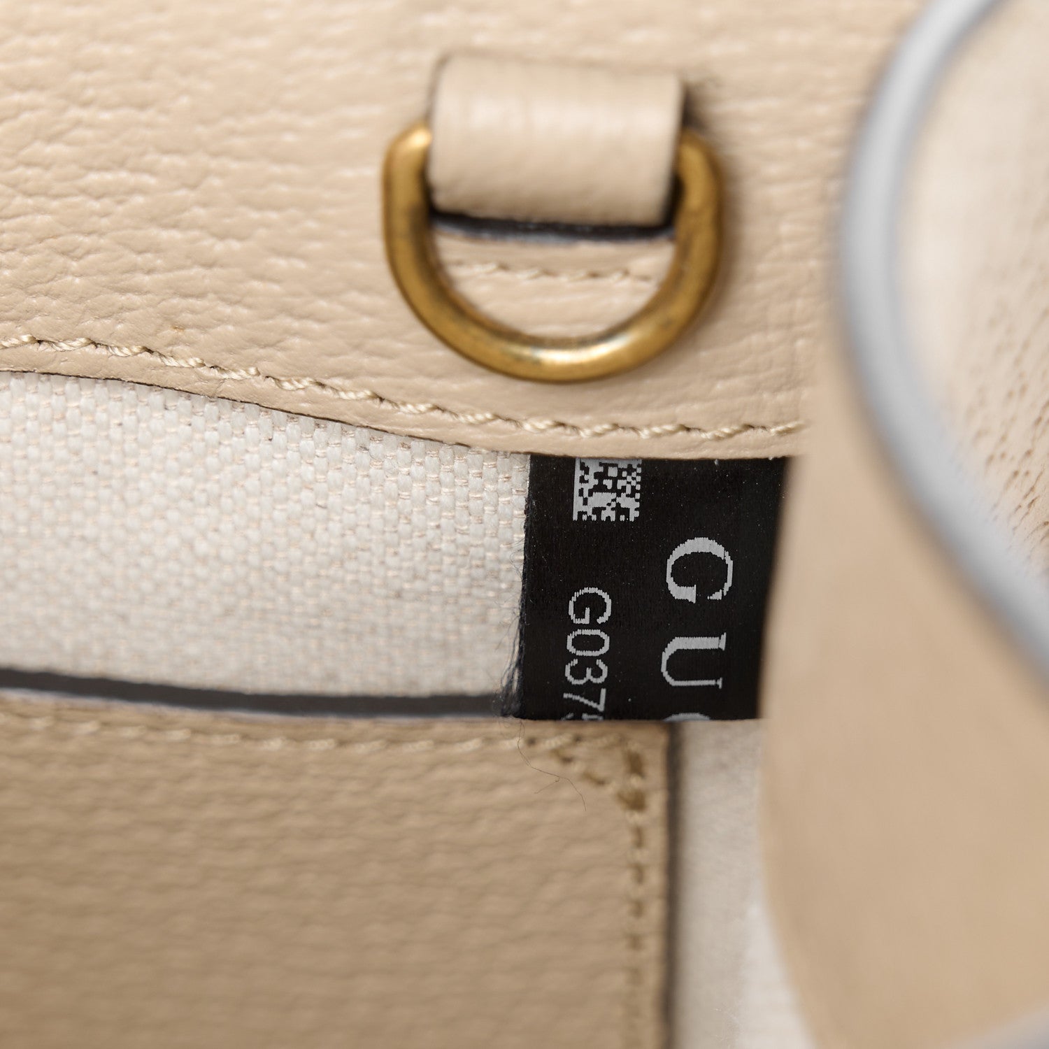 Gucci GG Supreme Monogram Textured Dollar Calfskin Mini Retro Interlocking G Tote Bag Beige Mystic White Oatmeal 7 of 11