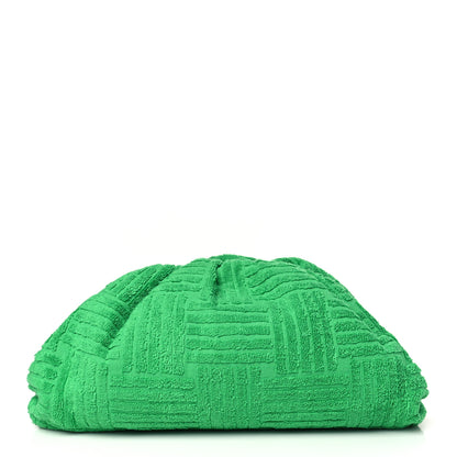 Bottega Veneta Sponge Fabric The Pouch Clutch Grass 1 of 9