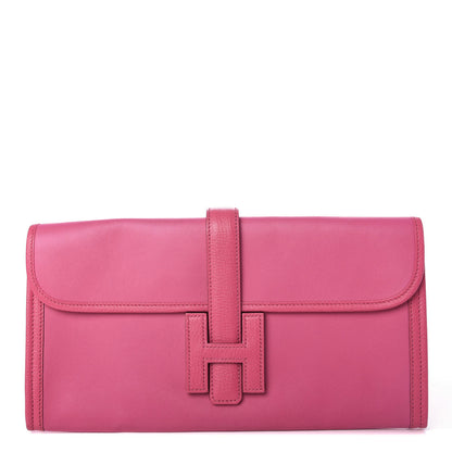 Hermes Swift Chevre Mysore Jige Elan 29 Clutch Fuchsia 1 of 6