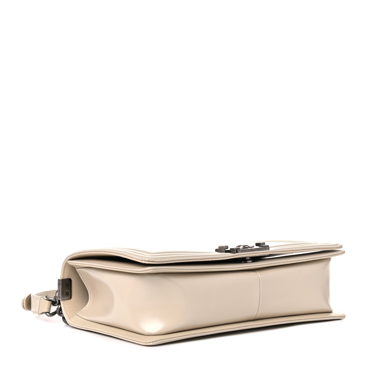 Chanel Glazed Calfskin New Medium Boy Flap Beige 4 of 10