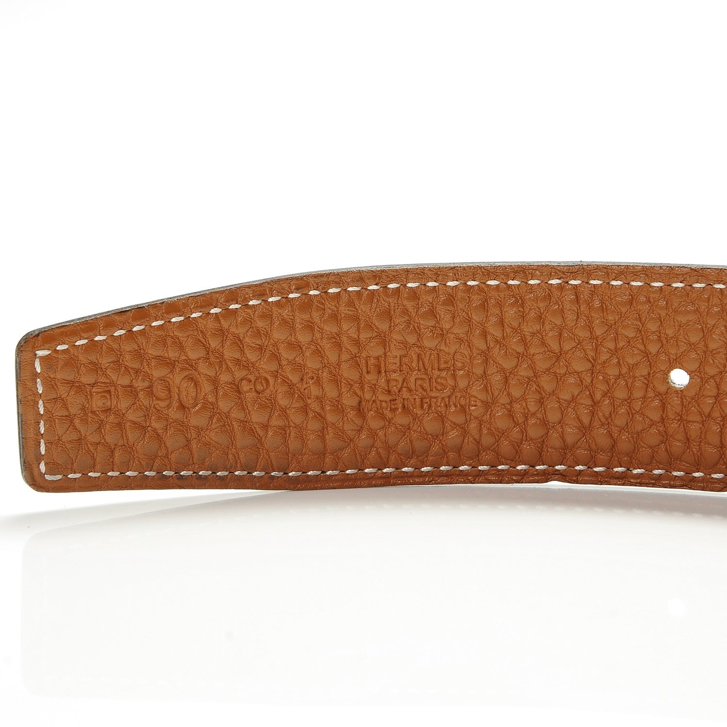 Hermes Box Togo 32mm H Belt 90 Black Gold 4 of 6
