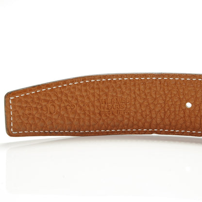Hermes Box Togo 32mm H Belt 90 Black Gold 4 of 6