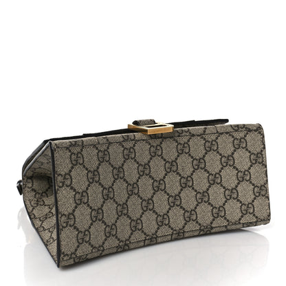 Balenciaga X GUCCI GG Supreme Monogram Small Hourglass Top Handle Bag Beige Ebony 4 of 8