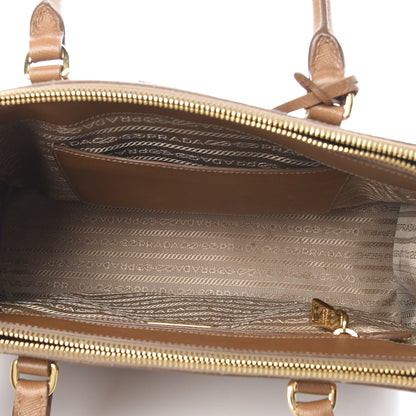 Prada Saffiano Small Galleria Double Zip Tote Caramel 6 of 21