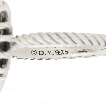 David Yurman Sterling Silver Diamond 16mm Starburst Ring 54 7 5 of 5