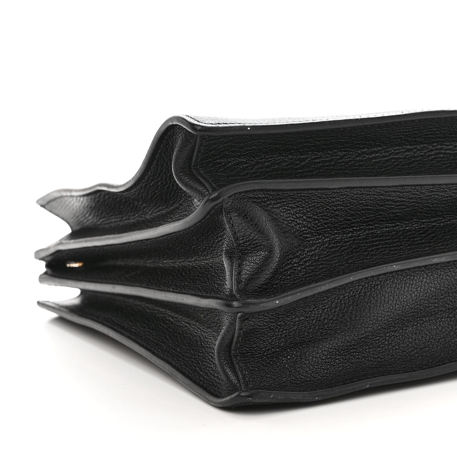 Miu Miu Goatskin Madras Tote Black 10 of 18