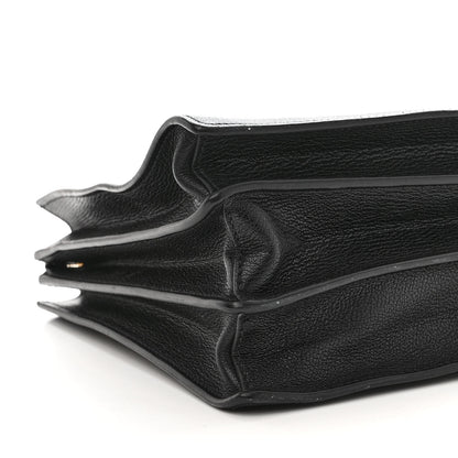 Miu Miu Goatskin Madras Tote Black 10 of 18