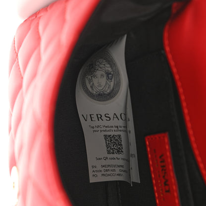 Versace Nappa Quilted Small Medusa Chain Crossbody Red 7 of 10