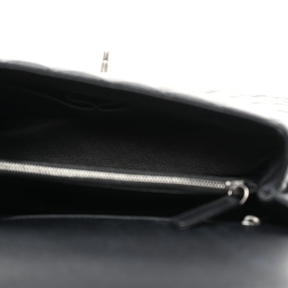 Chanel Caviar Lizard Embossed Quilted Small Coco Handle Flap Black 5 of 10