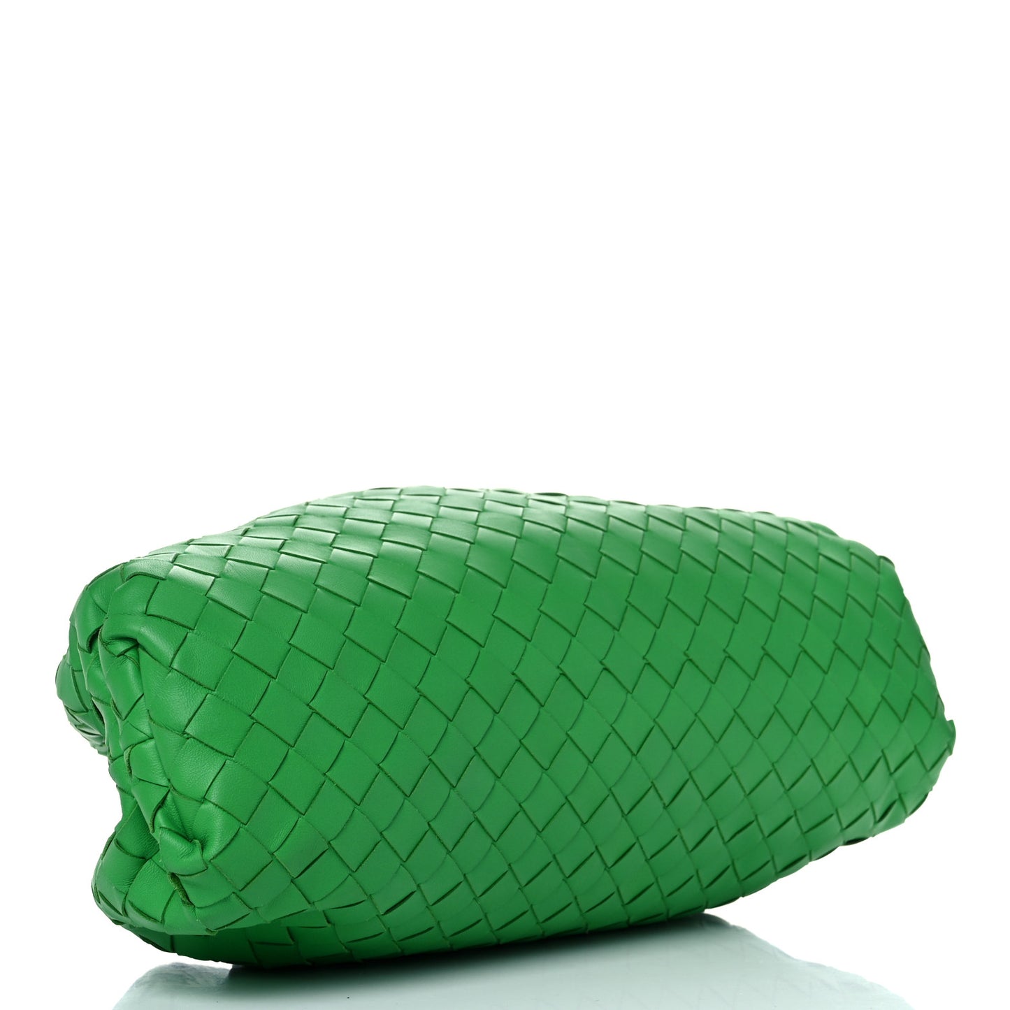 Nappa Maxi Intrecciato The Pouch Oversized Clutch Racing Green