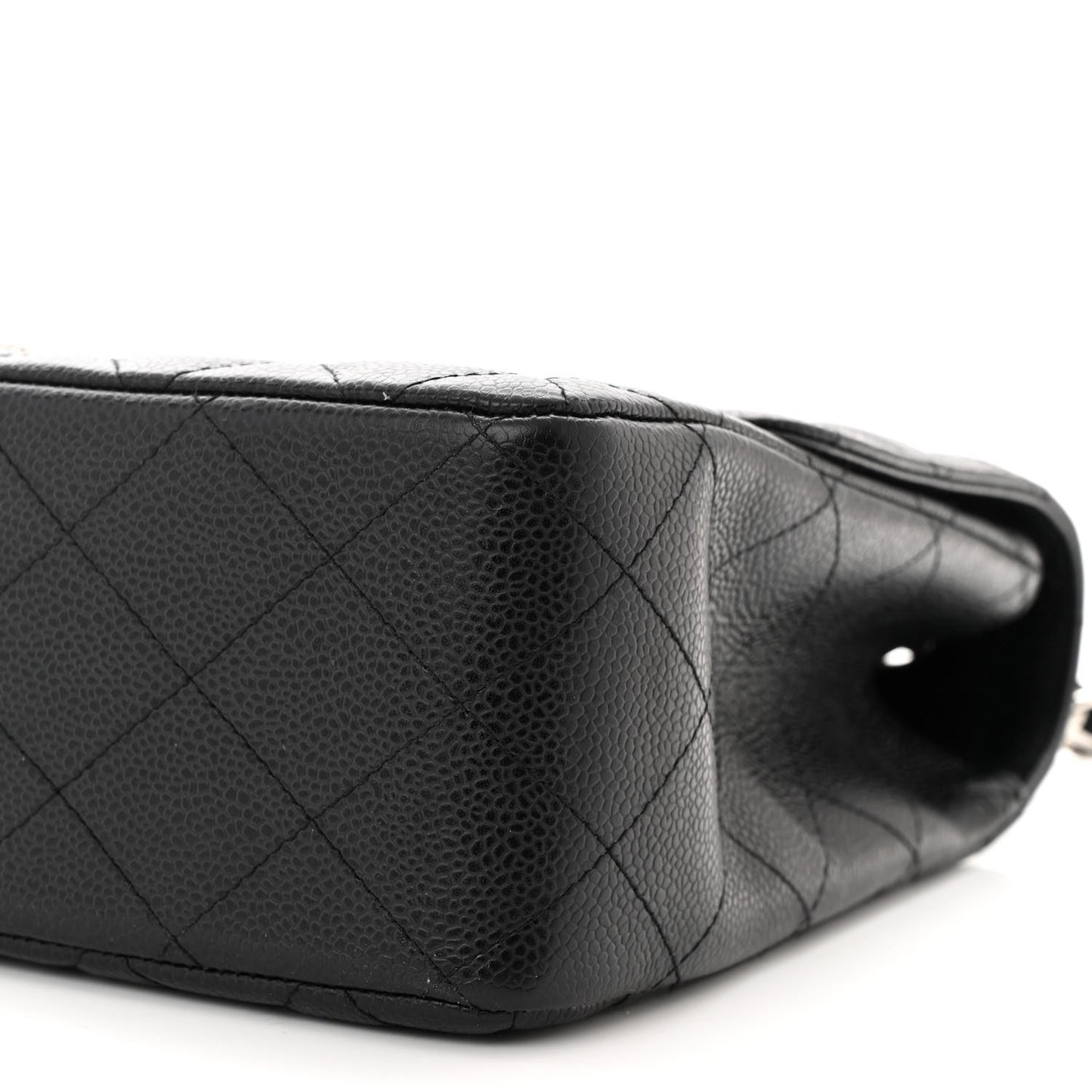 Caviar Quilted Jumbo Single Flap Black