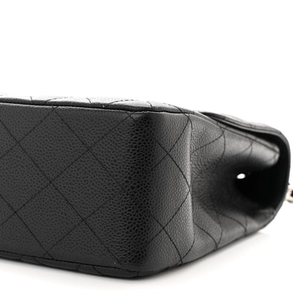 Chanel Caviar Quilted Jumbo Single Flap Black 9 of 10
